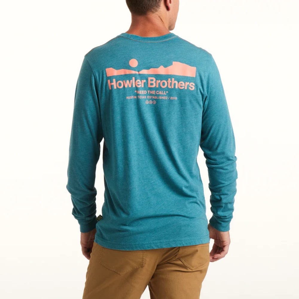 NWT Howler Arroyo Select Longsleeve T-Shirt: Petrol Heather - Picture 3 of 10